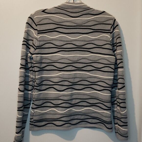 Coldwater Creek S Zip front sweater Gray - Picture 5 of 8